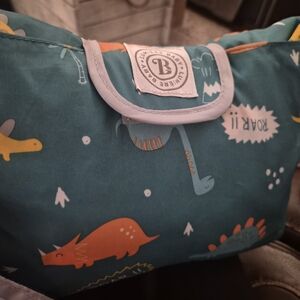 Lumiere Shopping Cart & Highchair Cover for Baby and Toddler Green Dino Print